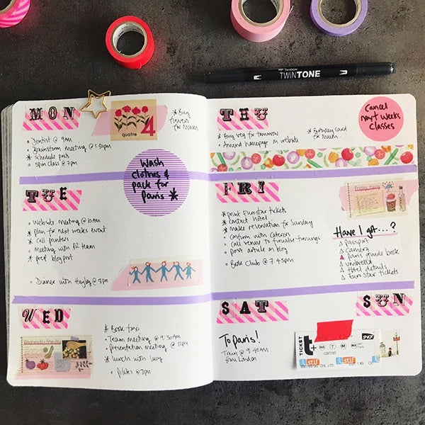 MT Washi Masking Tape - Bullet Journal Workshop - 1st September 3.45pm