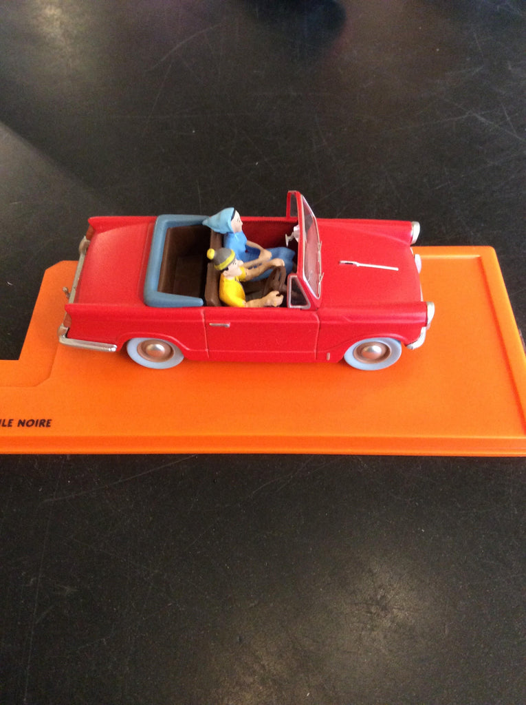 Tintin Die Cast Car - Triumph Herald Cabriolet Caravan Car