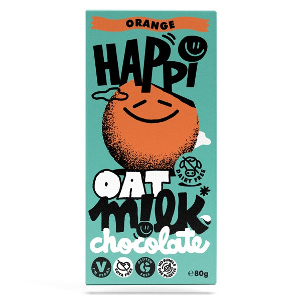 Happi Oat Milk Orange Chocolate Bar