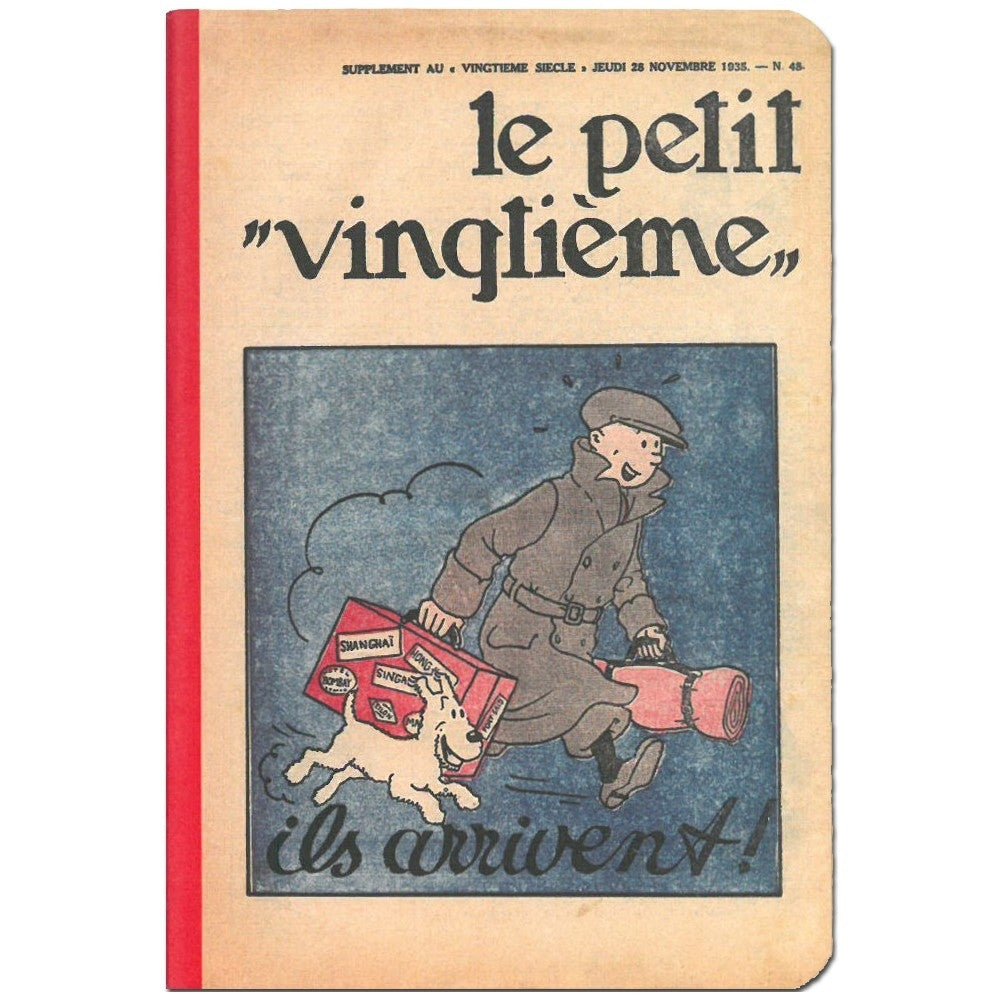 Tintin Le Petit Vingtieme Suitcase A6 Notebook