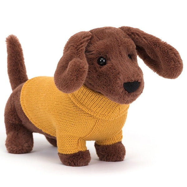 Sweater Sausage Dog Yellow