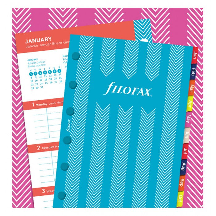 Filofax 2021 Pocket Week to View Stripes Refill