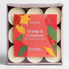 Orange & Cinnamon Scented Christmas Tealights