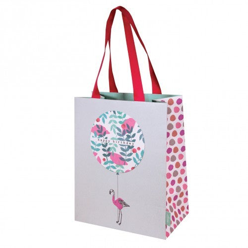 Flamingo Happy Birthday Medium Gift Bag