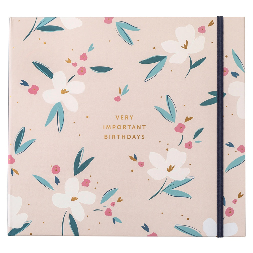 Floral Birthday Card Book