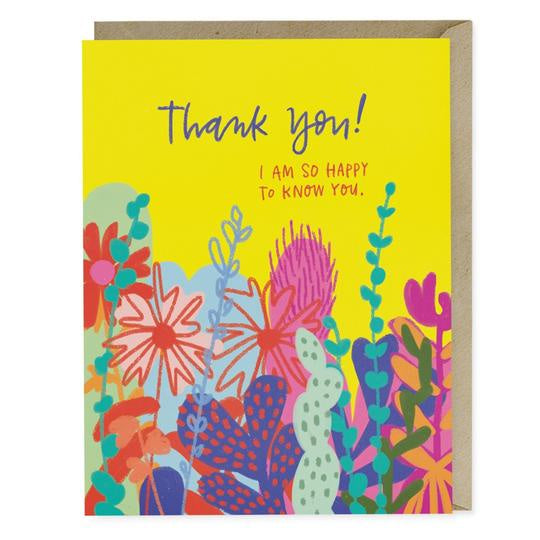 So Happy To Know You Thank You Card