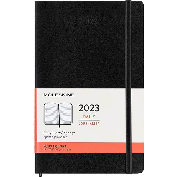 Moleskine 2023 Daily Planner Large Softcover Black