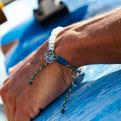 4Ocean Blue Ringed Octopus Beaded Bracelet