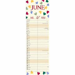 2022 Emma Bridgewater Me & You Slim Wall Planner