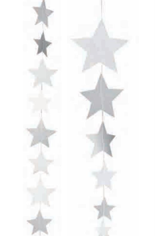 Christmas Paper Chain of Stars 100cm