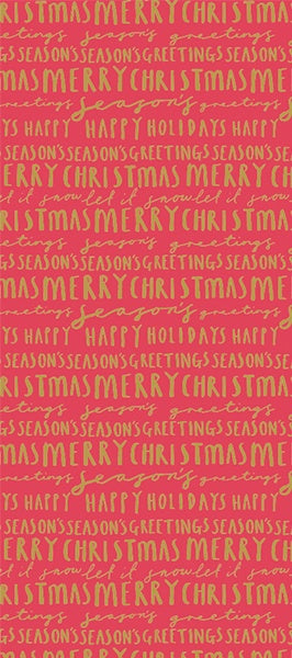 Metallic Merry Christmas Tissue Paper