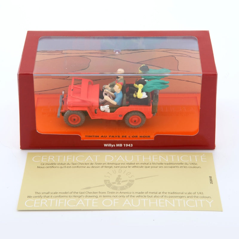 Tintin Thompsons Red Jeep