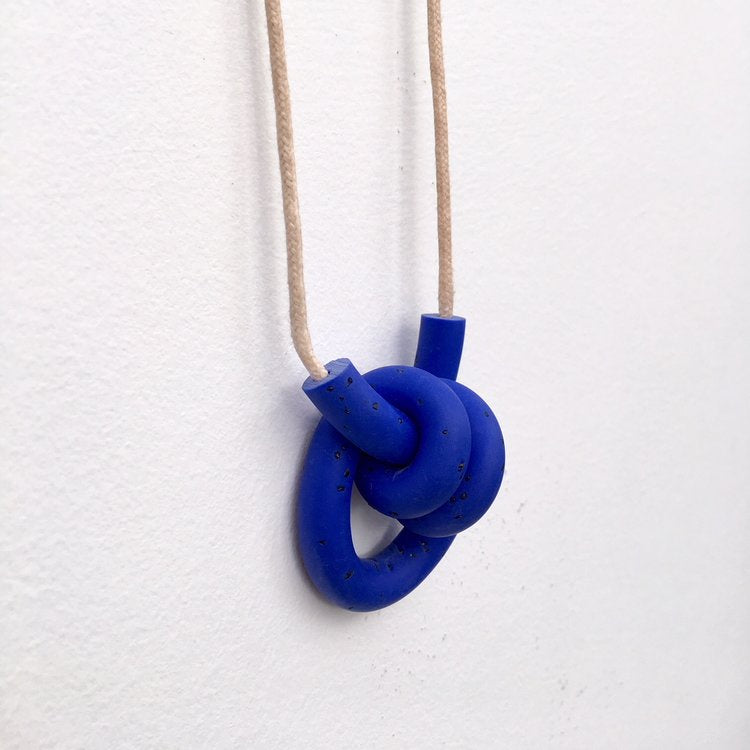 Blue Double Overhand Necklace