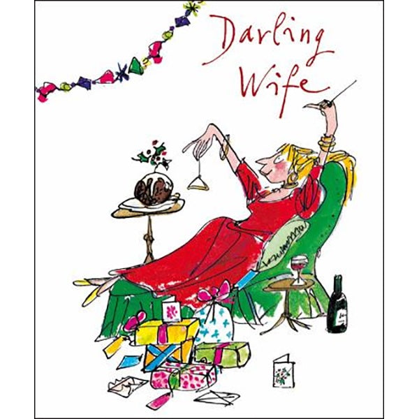 Darling Wife Christmas Card