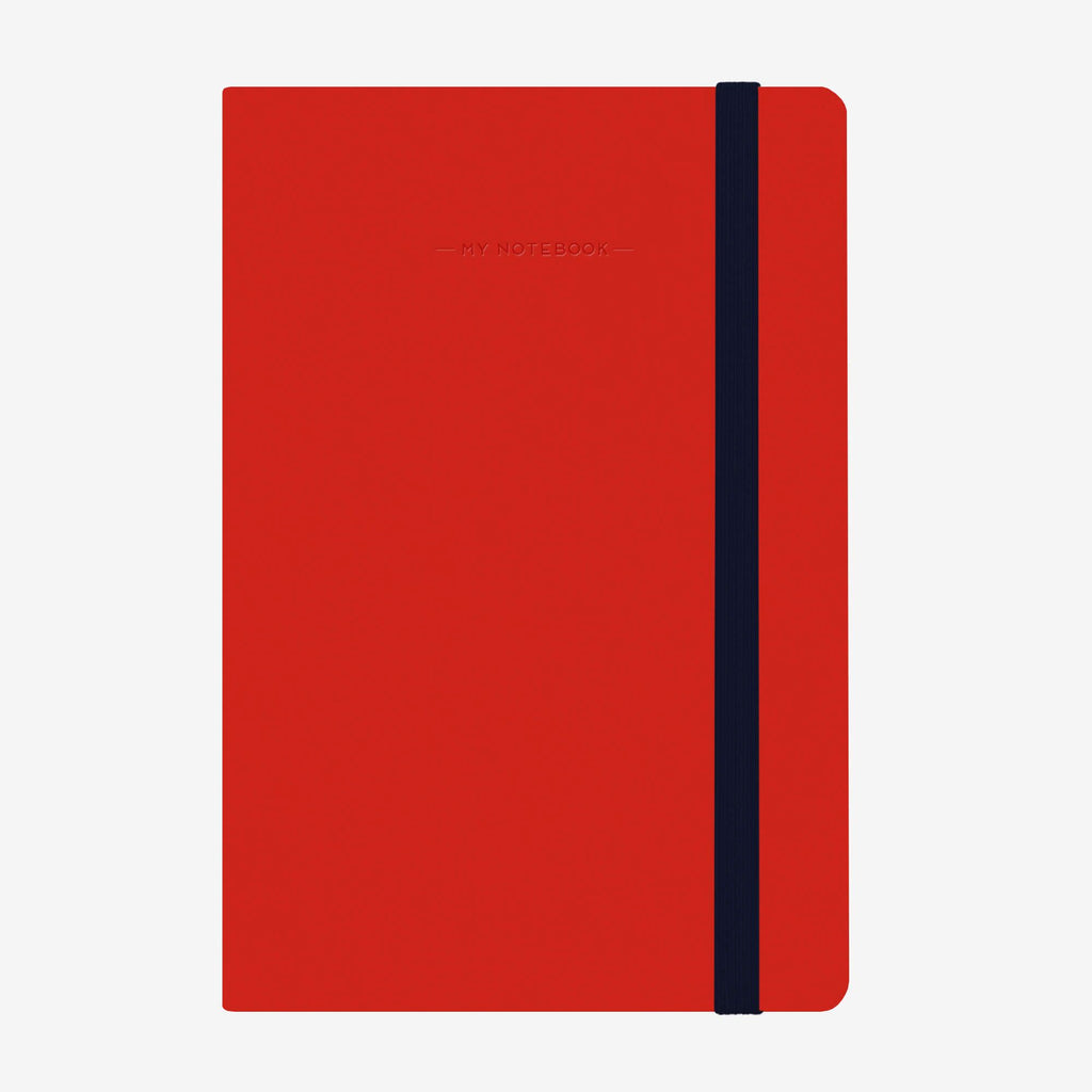 Medium Squared Red Notebook