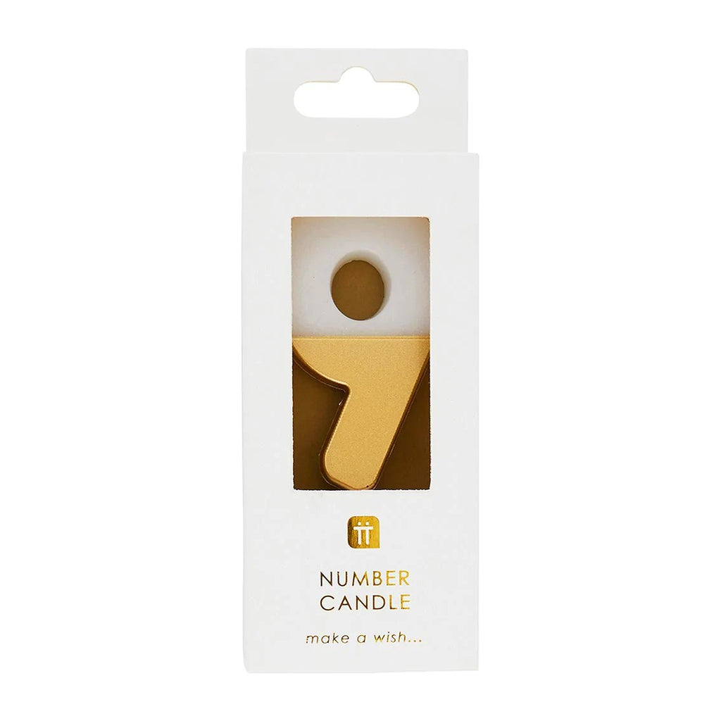 Birthday Candle Dipped Gold Number 9