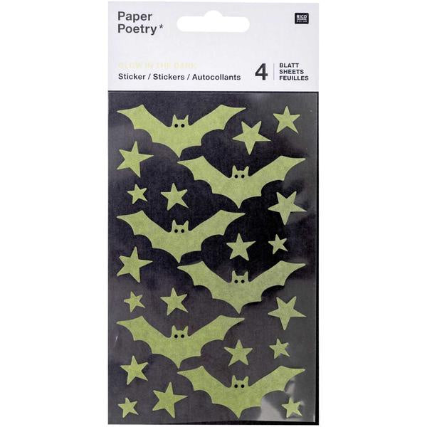 Bats Glow In The Dark Washi Stickers