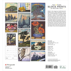 Arts & Crafts Block Print 2023 Wall Calendar