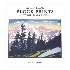 Arts & Crafts Block Print 2023 Wall Calendar