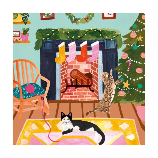 Cats at Christmas Card Pack