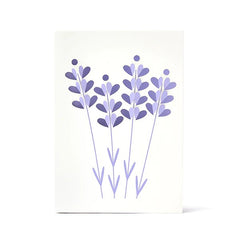 Lavender Die Cut Card