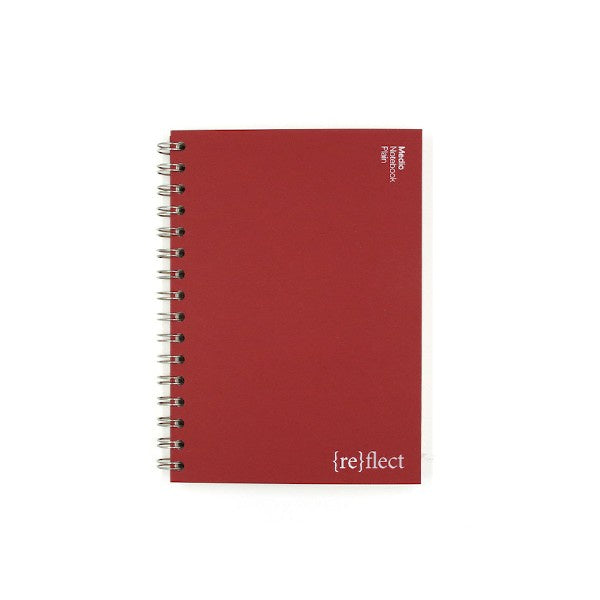 Organic Cherry Residue Medio Plain Notebook