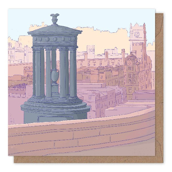 Calton Hill Burns Monument Card