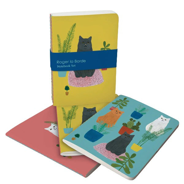 Chouchou Chat Set of 3 A6 Notebooks