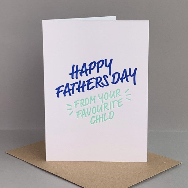 From Your Favourite Child Father's Day Card