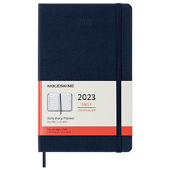 Moleskine 2023 Daily Planner Large Hardcover Sapphire Blue