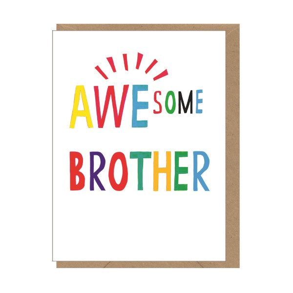 Awesome Brother Card