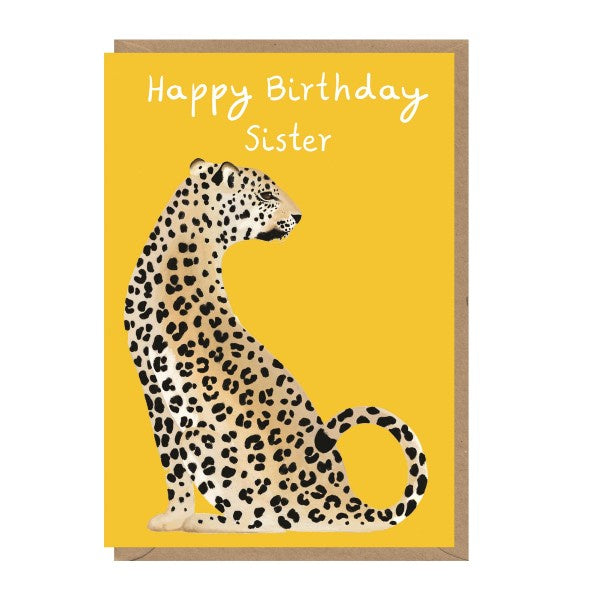 Happy Birthday Cheetah Greeting Card