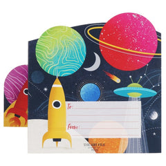 Fold Out Birthday Space Card