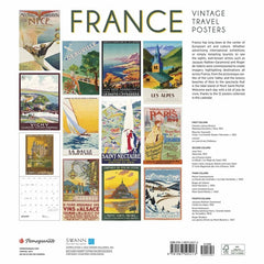 France: Vintage Travel Posters 2023 Wall Calendar