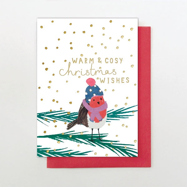 Cosy Christmas Robin Card