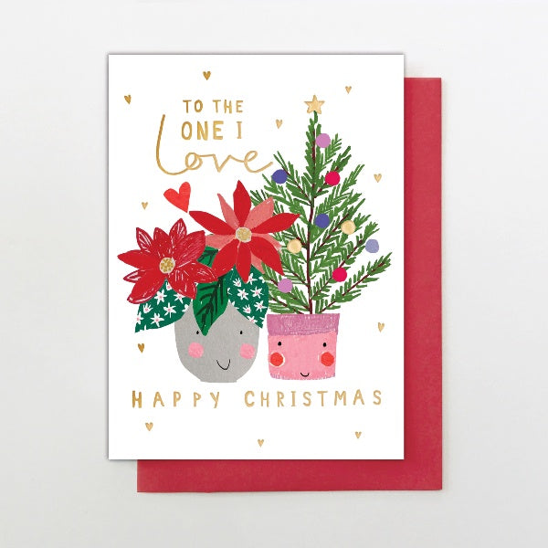 One I Love Christmas Plants Card