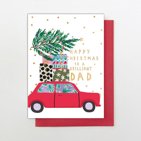 Dad Car and Presents Card - Paper Tiger