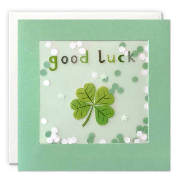 Good Luck Clover Shakies Card - Paper Tiger