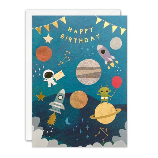 Outer Space Birthday Card - Paper Tiger