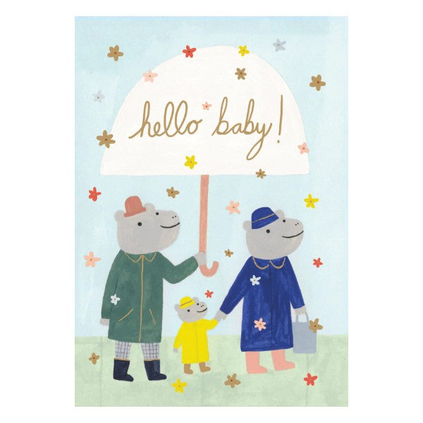 Hippo New Baby Card