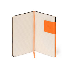 Medium Lined Neon Orange Notebook