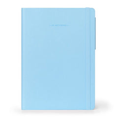 Large Plain Sky Blue Notebook