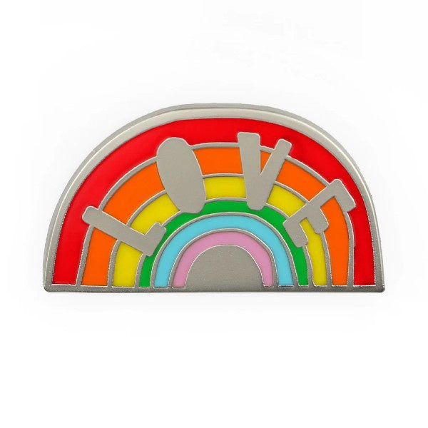 Love Rainbow Enamel Pin Badge