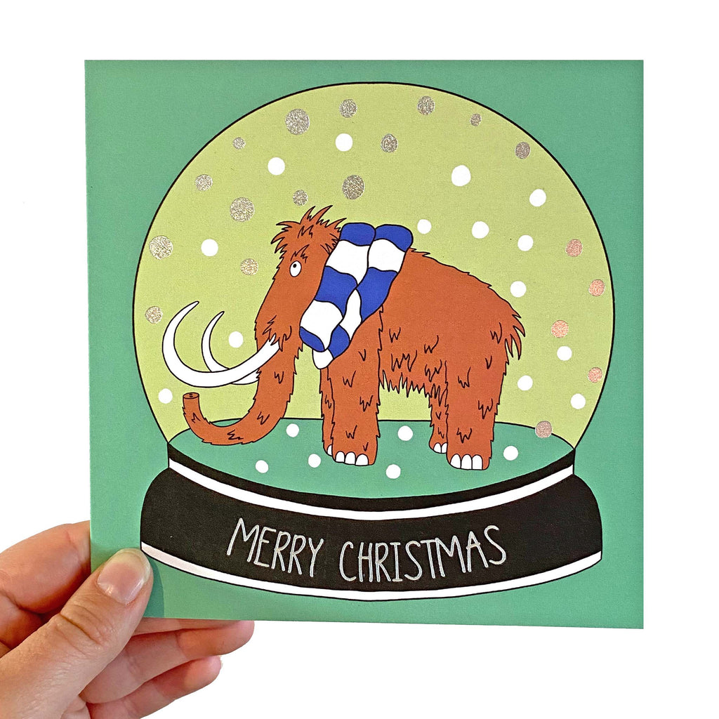 Mammoth Snow Globe Christmas Card