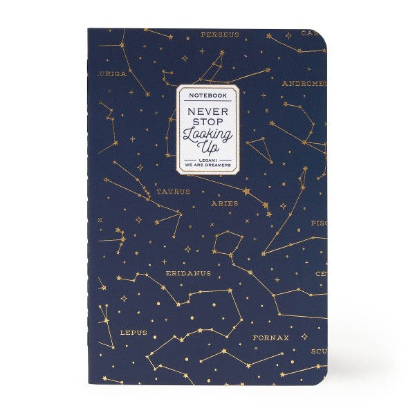 Never Stop Looking Up Medium Lined Notebook