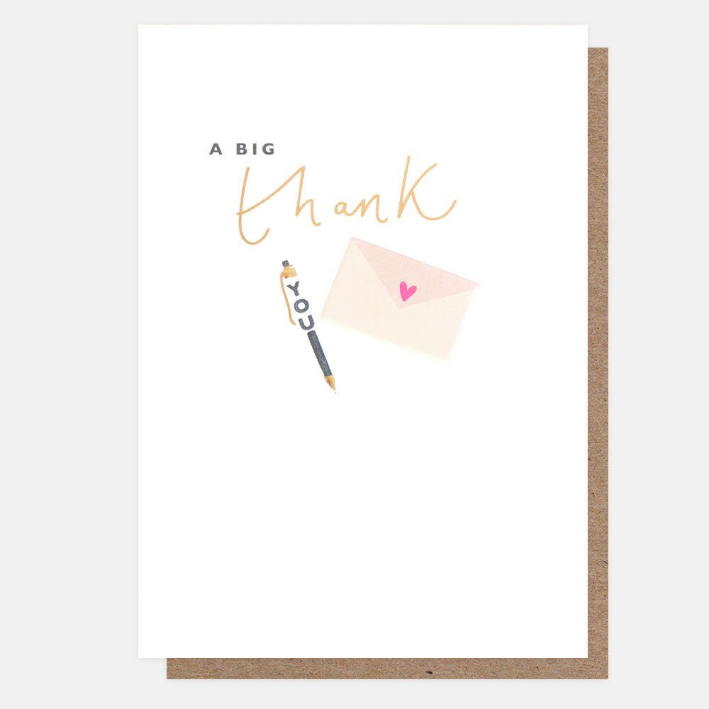 A Big Thank You Pen and Envelope Card