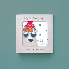 Cool Christmas Polar Bear Card Pack