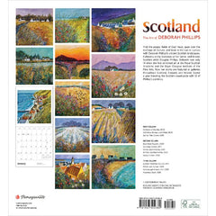 Scotland: Art of Deborah Phillips 2023 Wall Calendar