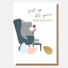 Feet Up Hippo Birthday Card