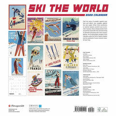 Ski The World 2023 Wall Calendar